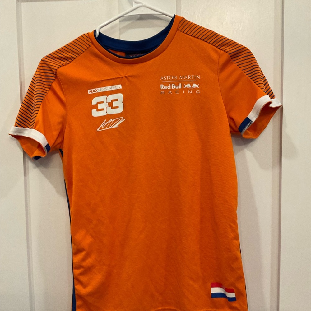 Aston Martin Red Bull Racing Orange T-Shirt max verstappen kids